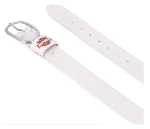 Harley-Davidson Women's Direct Bar & Shield Keeper Genuine Leather Belt - White2