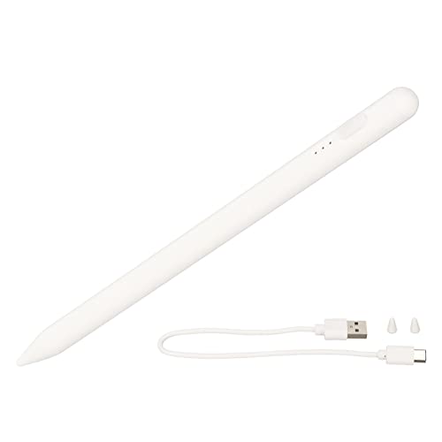 Universal Active Pen White for Phones Tablets, Fine 1.5mm Tip for accurate Sketching, Compatible with Capacitive Touchscreens, I