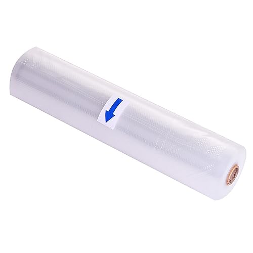 Unomor 20x500cm Heavy Duty Embossed Vacuum Sealer Bags Reusable for Food Storage Seal Freshness Flavor Nutrition