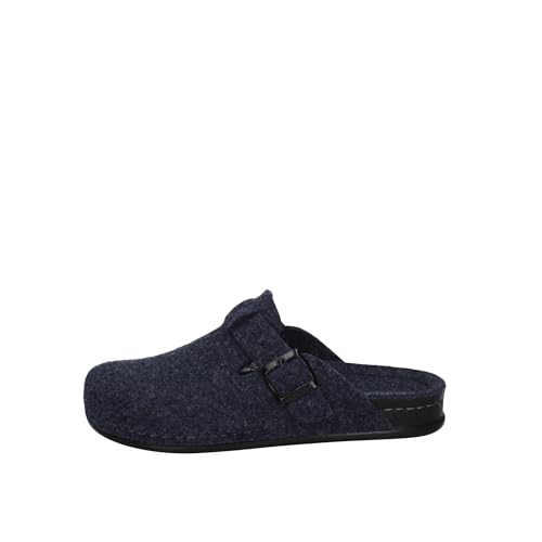 Zapatillas de casa Grunland CI1016 Navy 45 de fieltro de lana pura
