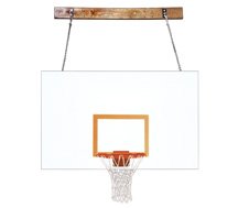 FoldaMount46 Magnum Steel Side Folding Wall Mounted Basketball System Scarlet