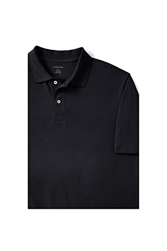 Lands' End Polo para Hombre de Malla | Manga Corta, 60% Algodón y 40% Poliéster, Cuidado Fácil miniatura 3