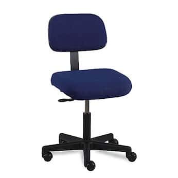 Bevco Royal Blue Fabric Chair with Black Reinforced Plastic Base. Seat Height 23 (in)-33 (in)