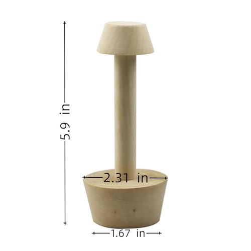 WHTCHSU Wooden Tart Tamper Set, Double Side Pie Pastry Dough Tamper, Egg Tart Pan Mold DIY Cake Pastry Baking Tool for Mini Egg Tart, Cheesecakes, Pasta and Dessert Baking (1 Pieces) - Thumbnail 2