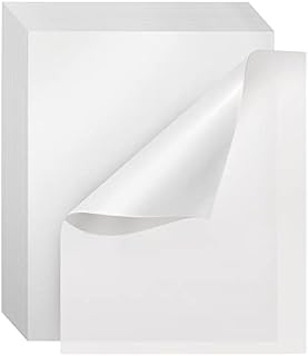 100 Sheets of Glassine Paper for Artwork, Protecting Paintings, and Drawings, 40.6 x 50.8 cm Each