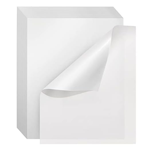 100 Sheets Glassine Paper for Artwork, Protecting Photos, Documents, Baked Goods (16 x 20 In)