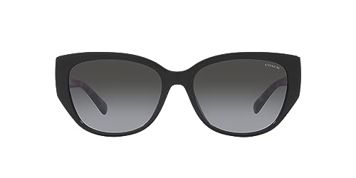 Coach Women's Hc8362u Universal Fit Rectangular Sunglasses