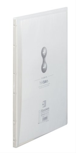 キングジム クリアファイル ヒクタス 透明 サイドイン 20ポケット A4タテ 透明 7187T-T