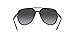 Ray-Ban RB4376F Low Bridge Fit Aviator Sunglasses, Black/Grey Gradient, 57 mm