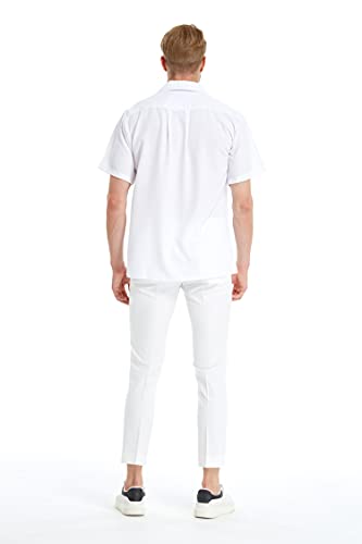 Matchable Hawaiian Luau Father Son Men Aloha Shirt or Boy Aloha Shirt in Watercolor Orchid4