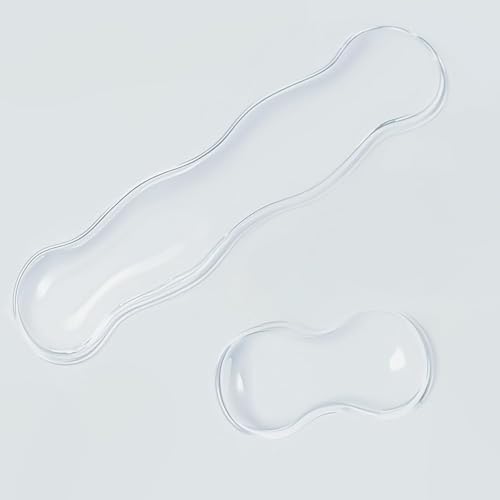 Clear Gel Wrist Rest for Keyboard and Mouse,White Silicone Wrist ...