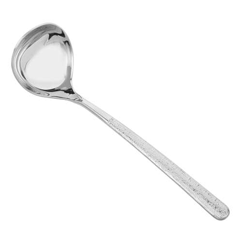 Ciieeo Stainless Steel Hammered Soup Ladle Kitchen Serving Spoon for Gravy Sauces and Soups Ergonomic Design for Easy Handling for Home Cooking and Buffets