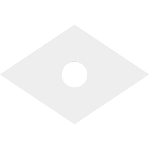 Image of Ekena Millwork CMP40X26DD-07000 Diamond Architectural Grade PVC Contemporary Urethane Ceiling Medallions 40 inchW x 26 5 /8 inchH x 7 inchID x 14 inchC x 1 inchP
