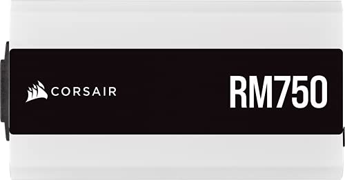 Corsair RM750 (2021), RM Series, 750 Watt 80 Plus Gold Fully Modular ATX Power Supply (Triple EPS12V Connectors, Low-Noise Operation, Zero RPM Fan Mode, 105°C Capacitors, Modern Standby) White Corsair RM750 (2021), RM Series, 750 Watt 80 Plus Gold Fully Modular ATX Power Supply (Triple EPS12V Connectors, Low-Noise Operation, Zero RPM Fan Mode, 105°C Capacitors, Modern Standby) White