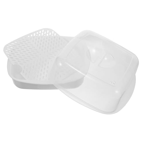 HOLIDYOYO 1 Pieza Caja De Vapor Para Microondas Al Vapor Vaporera Rejilla De Vapor Para Microondas Cesta Cubierta De Vapor De Microondas Cocedor De Verduras En Microondas Páginas