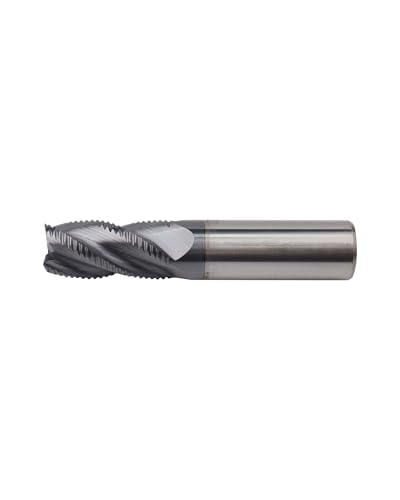 Image of 3Pcs 5 /8 inch Carbide Roughing End Mill, 4 Flute End Mill Bits for Steel, ALCrSiN Nano Coated CNC Router Bit, 35 Degree Helix Milling Cutter