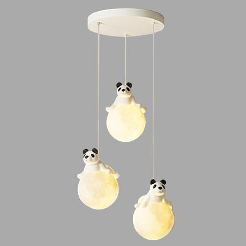 Plafonnier lune 3D contre la peur du noir en chambre d'enfant