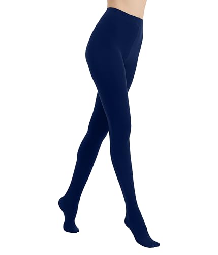Image of 80D Semi Opaque Tights for Women Stretchable High Waist Womens Stockings Soft Pantyhose with 20+ Colors