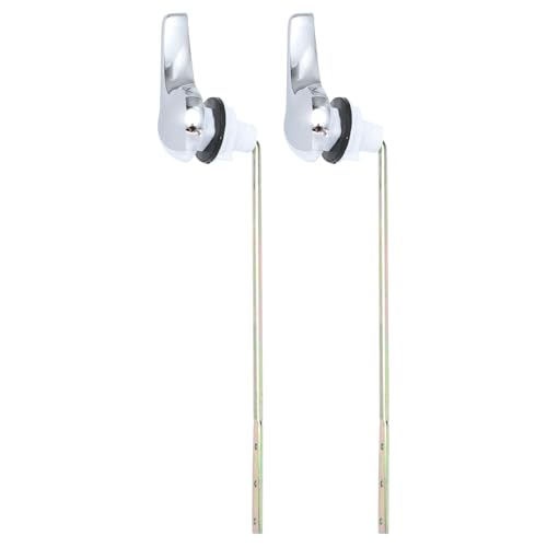 Lot De 2 Leviers De Chasse D'Eau En Fer Pour Réservoir De Toilette, Poignée De Remplacement Universelle, Facile À Utiliser Et Esthétique