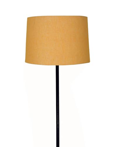 Image of Homesake Modern Floor Lamp for Living Room Traditional Farmhouse Boho Floor Lamp Mid-Century Pole Lamp with Linen Lamp Shade Modern Standing Corner lamp for Living Room, Bedroom, Office,