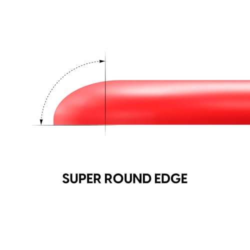Image of Superglide2 - New Controllable Speed Textured Surface Smoothest Mouse Feet /Skates Made with Ultra Strong Glass Smooth and Durable Sole for Logitech G Pro X Superlight2 (Type-C, Red)