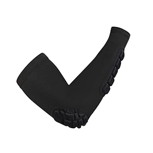 FRCOLOR 1Pc Elbow Compression Sleeve Elastic Protective Gear for Sports Basketball Football Badminton Weightlifting Suitable for Black