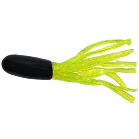 Arkie Lures PRT-101-10 2.5" XL Pro-Model Tubes - 10 Pack - 101-Black Neon