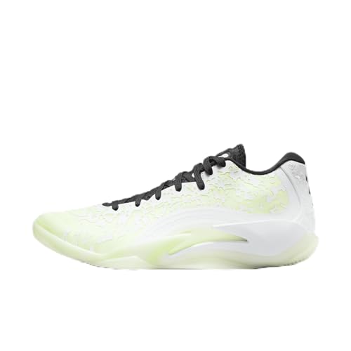 Nike Jordan Zion 3 Men's Shoes (DR0675-110, White/Black/Barely Volt/White) Size 8