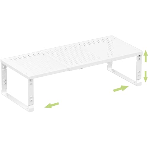 Zilvando Heavy-Duty Adjustable Metal Shelf Organizer - Expandable & Stackable