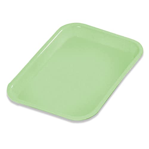 300FMS-4 Flat Tray Size F Mini Neon Green 9 5/8" x 6 5/8 x 7/8"