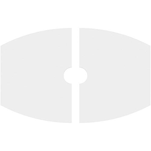 Image of Ekena Millwork CMP26X17KY2-03000 Kailey Architectural Grade PVC Contemporary, Two Piece Urethane Ceiling Medallions 26 inchW x 17 3 /8 inchH x 3 inchID x 14 inchC x 1 inchP