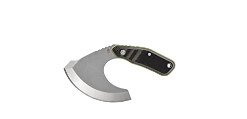 Gerber Gear Downwind Ulu - Ulu Knife with Sheath for Hunting Gear - Black