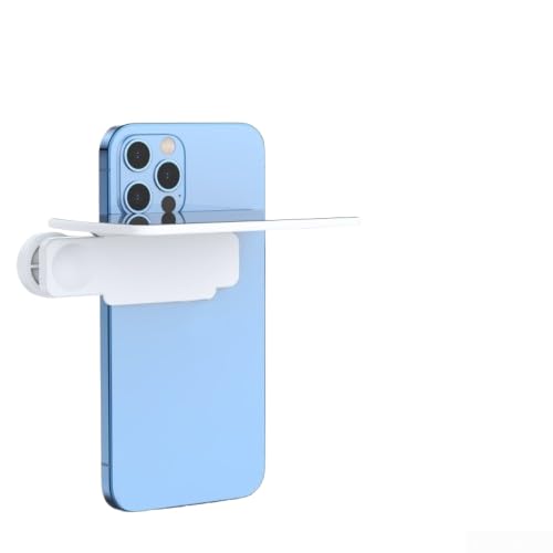 Smartphone Camera Mirror Reflection Clip Kit, Smartphone Selfie Reflector, Adjustable Mobile Phone Reflection Camera Clip, Mirror Reflection Phone Clip For All Phones(White1)