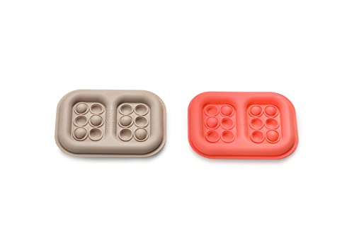 Melii Pop-It Fidget Toy Ice Pack For Kids Lunch Boxes (2 Pack, Pink & Grey) #TOP10