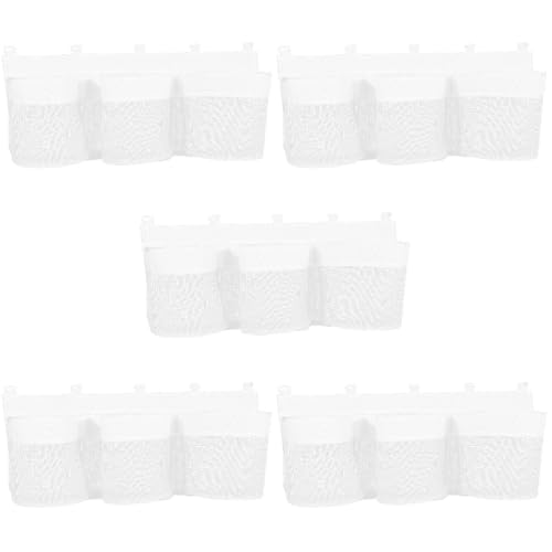 Organisateur suspendu jouets de bain HANABASS, 5 filets multi-compartiments de grand volume - 4