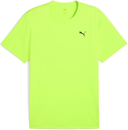 PUMA M TAD Essentials Solid Cat Tee (LC Small Cat), Magliette Unisex - Adulto, Green Glare,