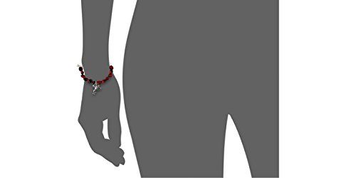 Image of EVELYN BROOKS Adjustable Bangle Bracelet (Multiple Charm Styles) for Women-w /Meaningful Good Luck Seed Beads - Handmade Jewelry | Great Gifts for Teen Girl Gifts & Great Addition to Girls Jewelry