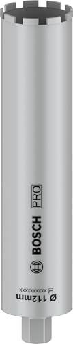 Bosch 1x PRO Core Cutter wet pour forets diamantés, 1 1/4 pouce UNC (pour Béton, Béton armé, Ø 112 mm, Professional Accessoire Foret diamanté)