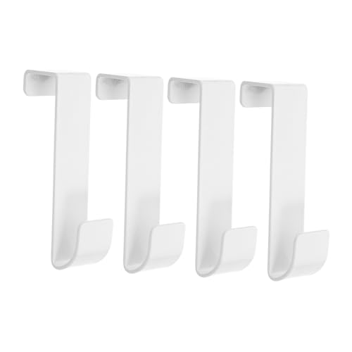Angoily 4Pcs Over Door Hooks Heavy Duty Towel Rack for Bathroom and Closet No Drill Metal Hangers for Quick Installation Stylish Multi Purpose Storage for Coats and Towels