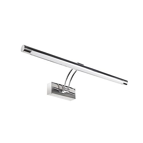 Applique murale interieure LED longue 80cm noir argent pour miroir et cadre