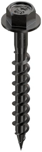 Simpson Strong-Tie Tornillo para Conector Outdoor Accents #9 x 1.5 pulg. Revestimiento Doble Barrera, Negro (50 unidades) miniatura 1