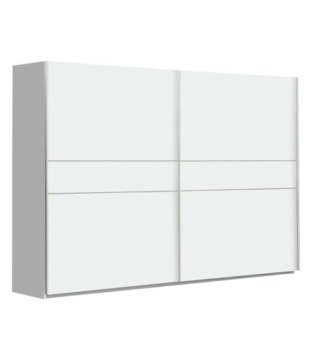 Home Heavenly®   Armario Paris 270 cm – Armario de Puertas Correderas con Estantes y Barras de Colgar – Diseño Nórdico 270x61x210 cm Color : Roble