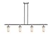 Innovations 516-4I-SN-232-W-LED 4 Island Light Vintage Dimmable, White Glass LED, Brushed Satin Nickel
