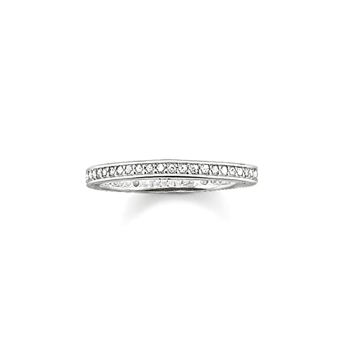 Thomas Sabo Damen-Ring Pavé Unendlichkeitsring 925 Silber Zirkonia weiß...
