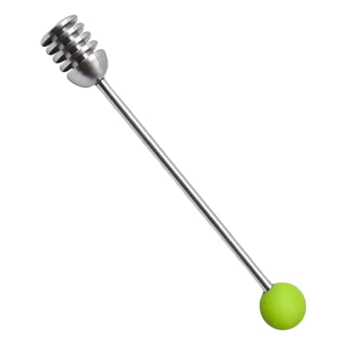 PRETYZOOM Honey Stirrer Stainless Steel Honey Spoon Syrup Stir Sticks Easy to Clean for Baker Random