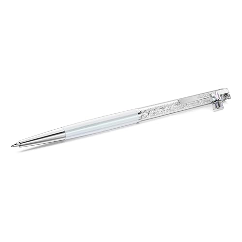 Swarovski Penna a sfera Crystalline, Laccato bianco, cromato