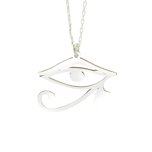 Amulette Reiki œil protecteur en collier d'argent pour harmoniser vos énergies au quotidien