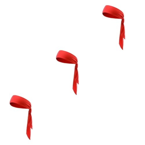 Yardwe 3 Pecas red comfort Faixa de cabeça para vôlei headband esportiva testeira esportiva Esportes