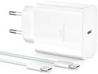 Foto di YISH 45W Caricatore USB C Caricabatterie Rapido GaN - Alimentatore USB C Presa Carica Batterie Cellulare PPS Compatibile con Samsung S26 S25 S24 iPhone 18 17 16 Spina Type C Adattatore, 60W Cavo 1M