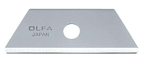 OLFA RSKB-2/5B - Pack de 5 cuchillas trapezoidal 50x17,5x0,6 mm plateadas